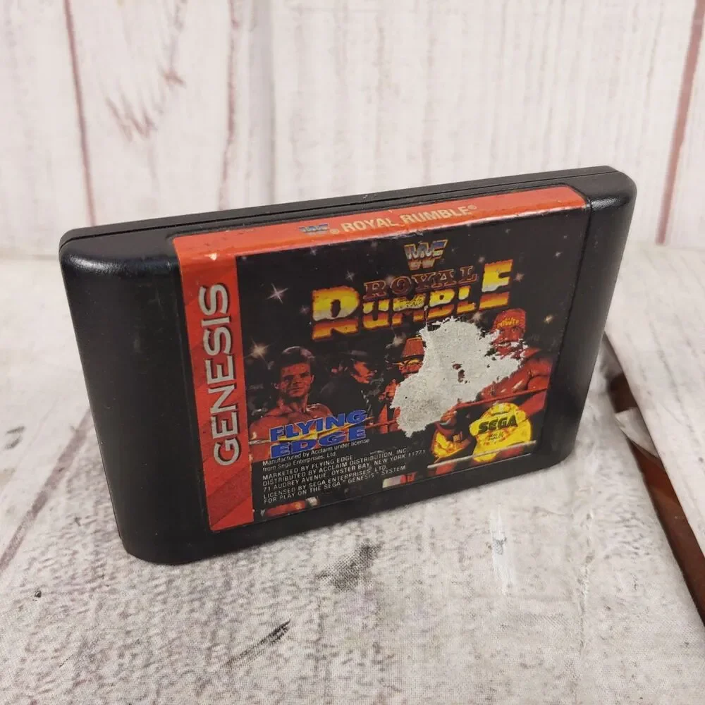 WWF Royal Rumble SegaGenesis Game Cartridge Flying Edge Acclaim Wrestling TESTED